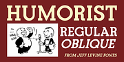Humorist JNL, a Slab Serif Font by Jeff Levine Fonts (Thumbnail 1 of 5)