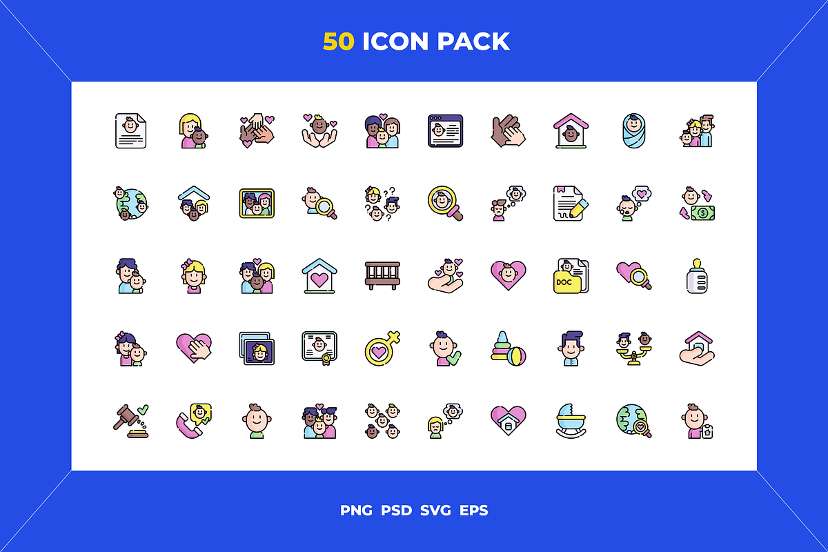 50 Child adoption icons, an Icon by Wencory (Photo 1 of 2)