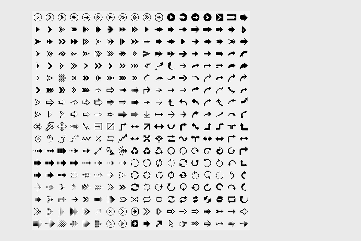 324 Arrow Icons, an Outline Icon by karnofff (Photo 3 of 9)