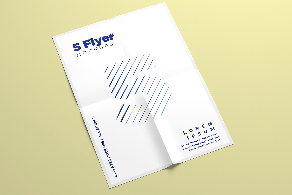 A5 Flyer Mock-Ups, a Print Template by AlkStudio (Photo 13 of 13)