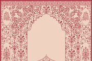 Islamic Mughal Decorative Frame, a Decorative Illustration by Mughal Wallpaper (Thumbnail 1 of 3)