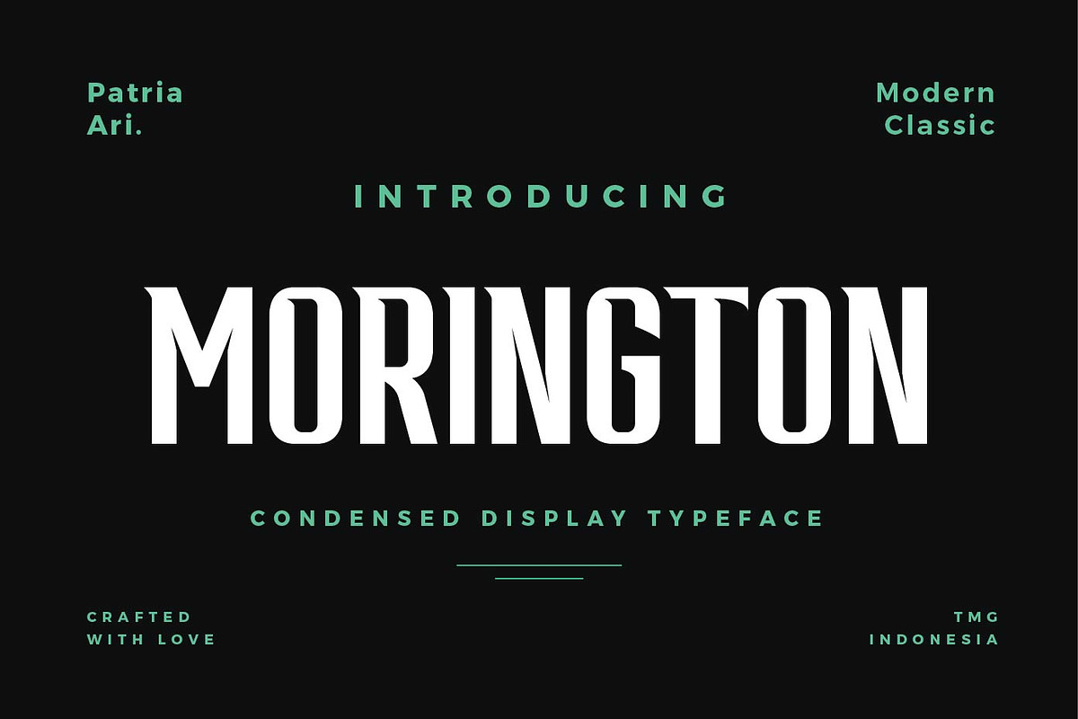 Morington Display Typeface