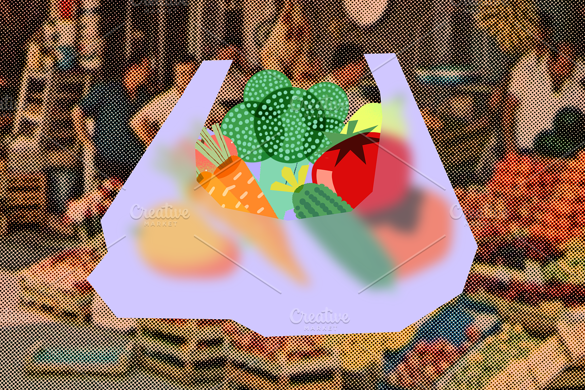 Organic Food Packaging Kit, a Food Illustration by Schumacher Shop (Photo 2 of 25)
