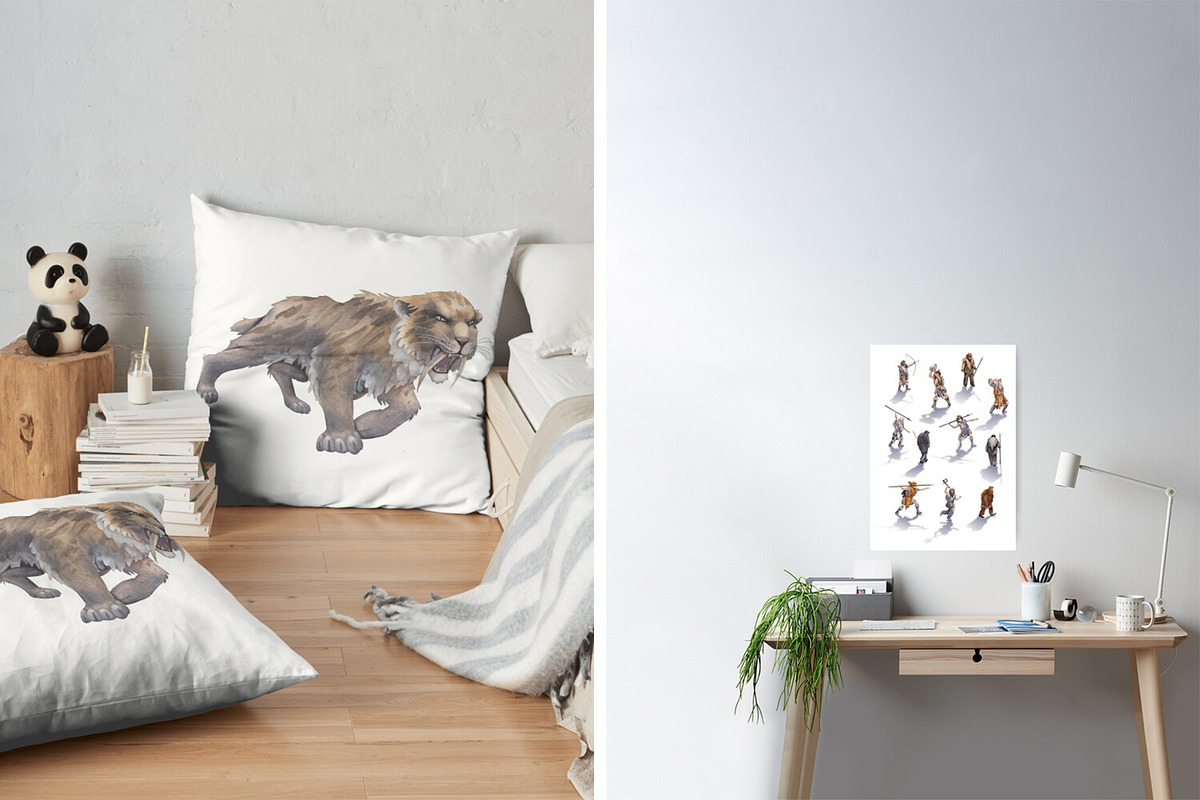 Watercolor ICE AGE collection, an Animal Illustration by Ekaterina Glazkova (Photo 9 of 9)