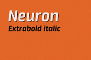 Neuron extrabold italic, a Sans Serif Font by sergio (Thumbnail 1 of 3)