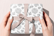 Black Outline Peony Flowers Set, an Illustration by ArtIrisArt (Thumbnail 10 of 13)