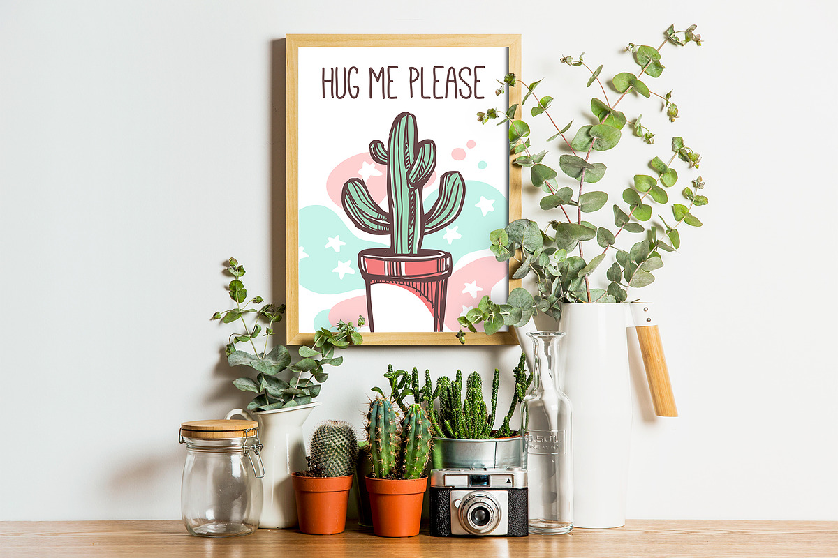 Cacti and Succulents Cute Doodle, an Illustration by alexrockheart (Photo 9 of 9)