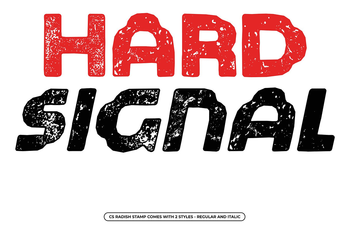 CS Radish Stamp, a Sans Serif Font by Craft Supply Co. (Photo 2 of 8)