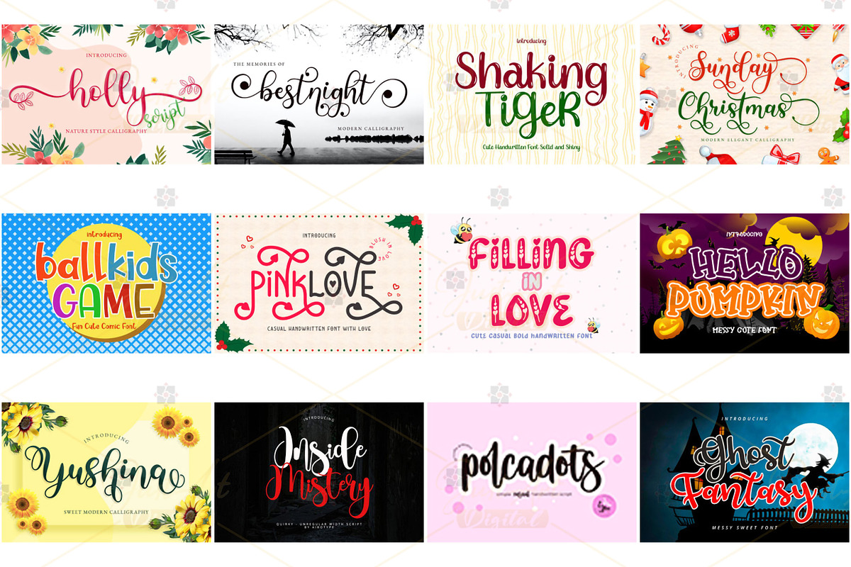 Scripte in Beauty Font Bundle, a Script Font by JustArtDigital (Photo 4 of 4)