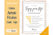 Airbnb Rating Sign, Host Review VRBO, a Poster Template by Templatables (Thumbnail 1 of 9)