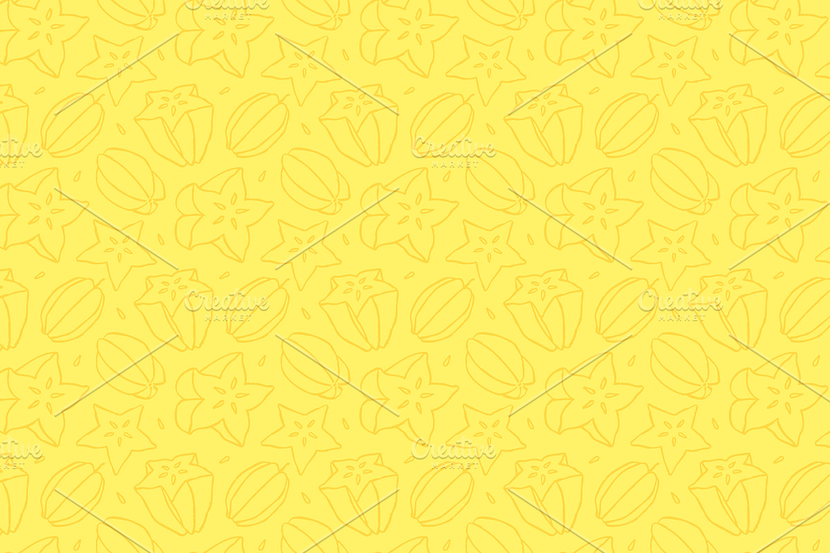 Hand Drawn Fruit Pattern Bundle, a Pattern Graphic by Walter Luckett Designs (Photo 6 of 10)