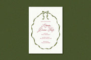 Christmas Frames & Bows Whimsy Set, an Object Graphic by Calamar Studio (Thumbnail 10 of 12)
