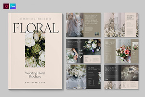 Wedding Florist Brochure, a Brochure Template by BrandPacks