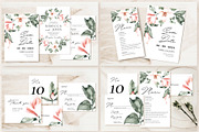 Pink Magnolia Wedding Invitation, an Invitation Template by Artberriez (Thumbnail 5 of 5)