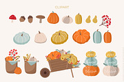 Autumn mood patterns&clipart bundle, a Food Illustration by Cozy pattern shop (Thumbnail 3 of 10)