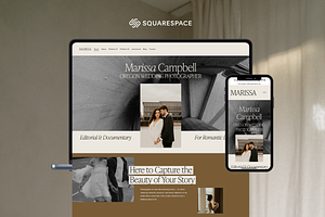 Photography Website Template, a Squarespace Template by molly ho studio