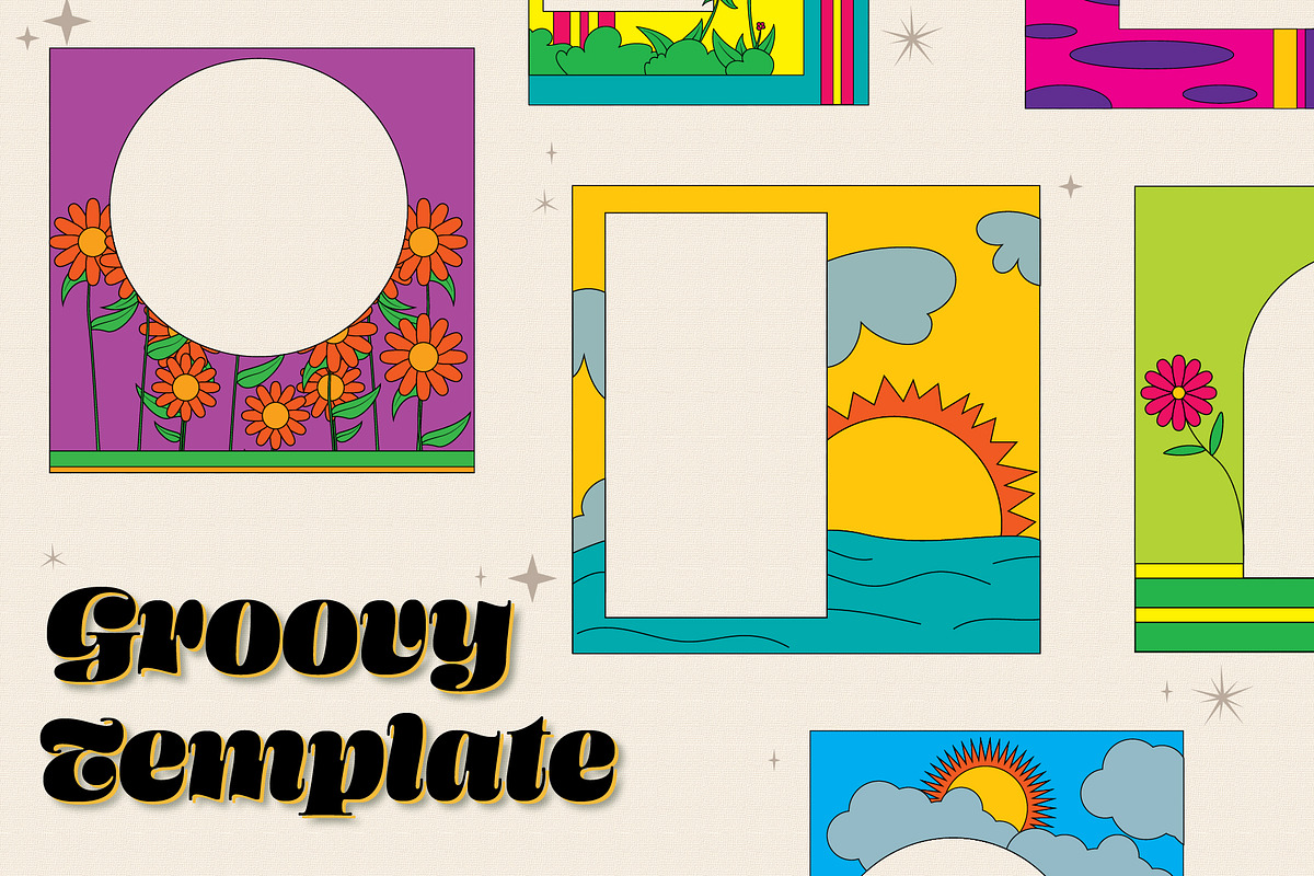 20 groovy template, a Social Media Template by Pikgura (Photo 1 of 3)