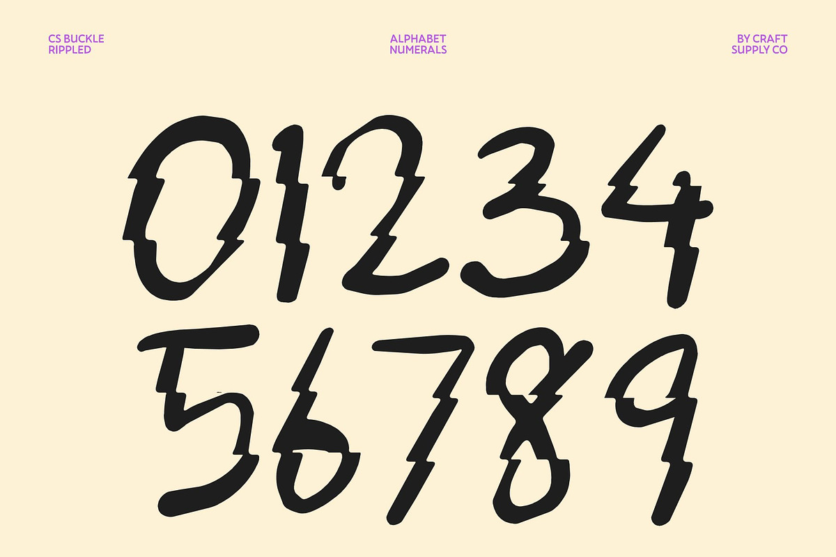 CS Buckle Rippled, a Sans Serif Font by Craft Supply Co. (Photo 5 of 8)