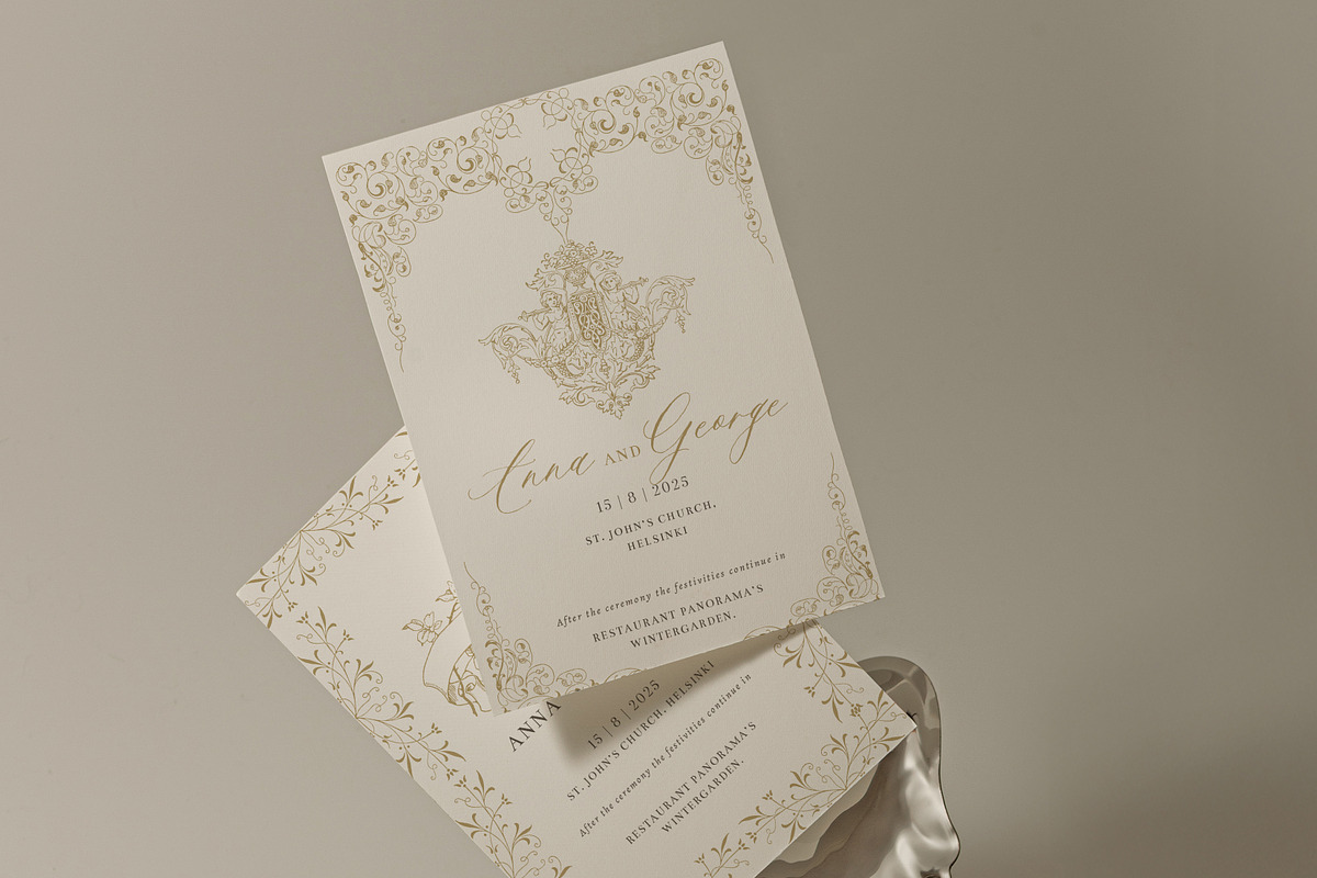 Baroque Vintage Vector Frames Crests, a Decorative Illustration by Veris Studio (Photo 7 of 12)