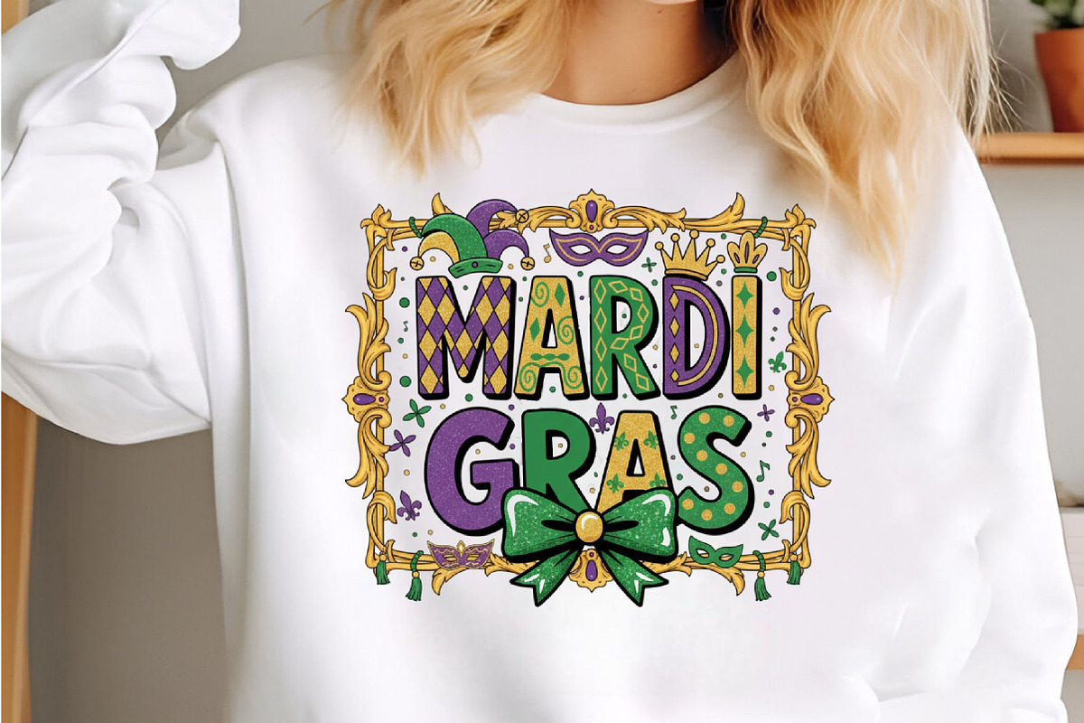 Mardi Gras PNG, Preppy Mardi Gras, an Illustration by Designking (Photo 3 of 6)
