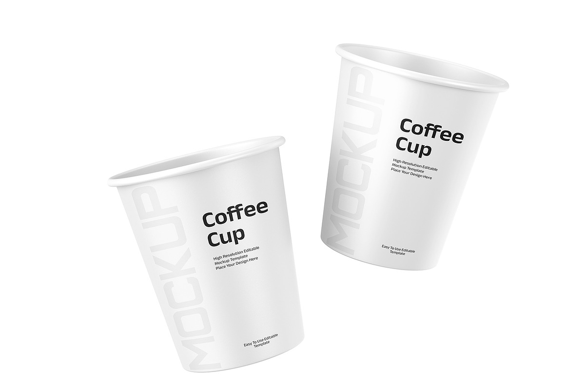 Floating Coffee Cup Mockup Template, a Product Mockup by graphypix (Photo 3 of 4)