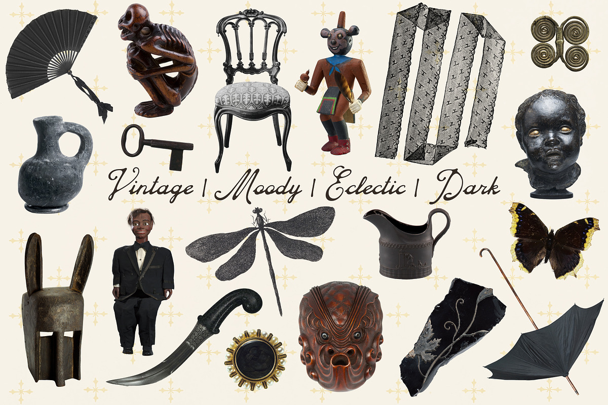 Uncanny Relics: Collage Elements, an Object Graphic by Anastasiia VNSK (Photo 2 of 19)