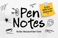 Pen Notes - Notes Handwritten Font