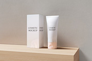 Minimalist Cosmetic Tube Mockup, a Packaging Mockup by Getdesign (Thumbnail 2 of 4)