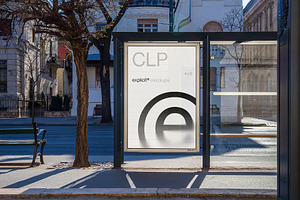 Citylight Mockup – Bus Shelter 4x6