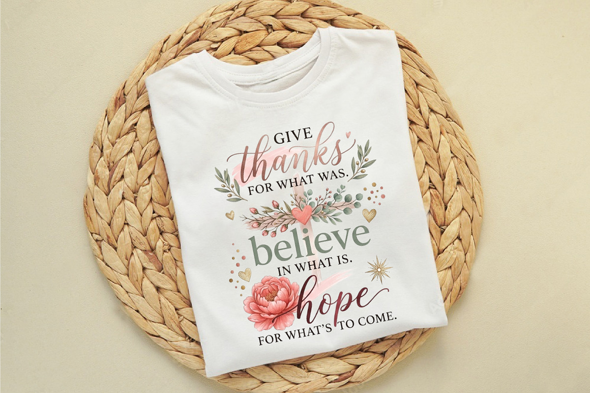 Give Thanks Believe Hope PNG, a Seasonal Illustration by designcity5 (Photo 2 of 4)