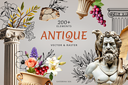 Antique mixed media collage, an Object Graphic by Katerina.Sea.Digital (Thumbnail 1 of 5)