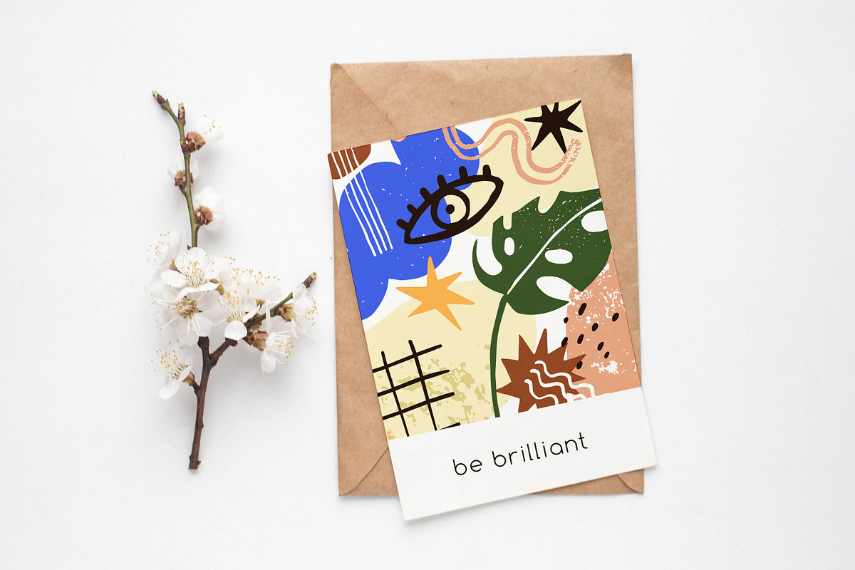 Trendy cards with abstract pattern, a Decorative Illustration by Good Studio (Photo 4 of 6)