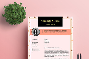 Gold Rose CV / Resume Template / N