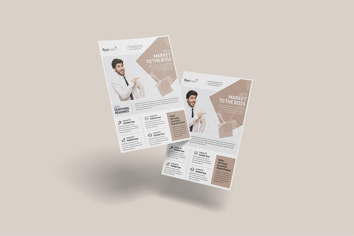 A4 Flyer Poster Mockup Bundles, a Flyer Template by Graphic Aesthetic (Photo 9 of 22)