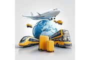 Prompt Travel Clipart Sublimation, a Seasonal Illustration by Creative design (Thumbnail 6 of 7)