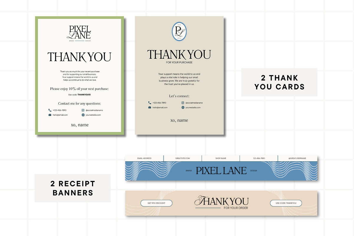 Khaki Etsy Shop Kit Template, a Branding & Logo Template by Anna Design Studio (Photo 5 of 8)