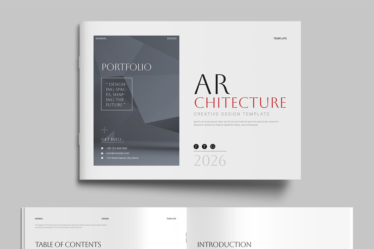 Architecture Portfolio Template, a Brochure Template by MightyDesign (Photo 2 of 8)