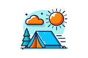 Camping Adventure Icon Set, an Object Graphic by Gfx_Store (Thumbnail 8 of 13)