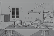 Medieval Basement Room 3D Scene, a Scene 3D Model by Dudukbersama (Thumbnail 2 of 3)