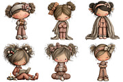 Christmas Pajama Party Clipart, an Illustration by Craft Nest (Thumbnail 8 of 11)