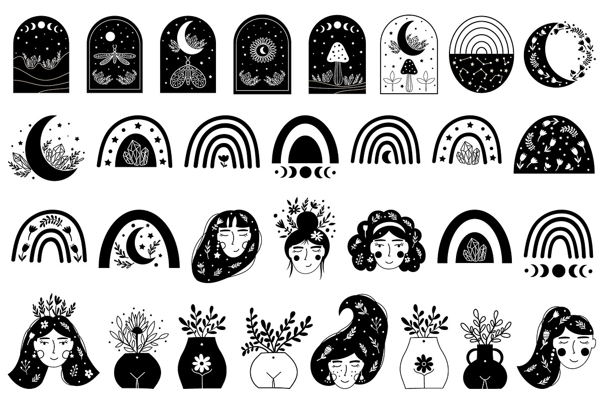 Boho Elements Bundle, an Illustration by DearLetters