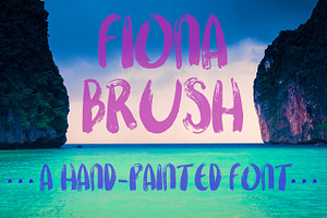 Fiona Brush, A Hand-Painted Font