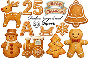 Watercolor Christmas Gingerbread, an Illustration by Creative Art (Thumbnail 1 of 10)