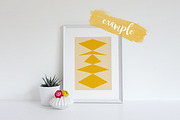 Styled Empty Frame Mock Up Natural, a Print Template by YOYO Photo (Thumbnail 2 of 2)