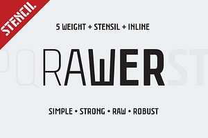 Rawer CondensedStencil