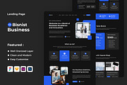 Bisnist - Business Landing Page, an UI Kit Template by ENATIVE (Thumbnail 1 of 4)