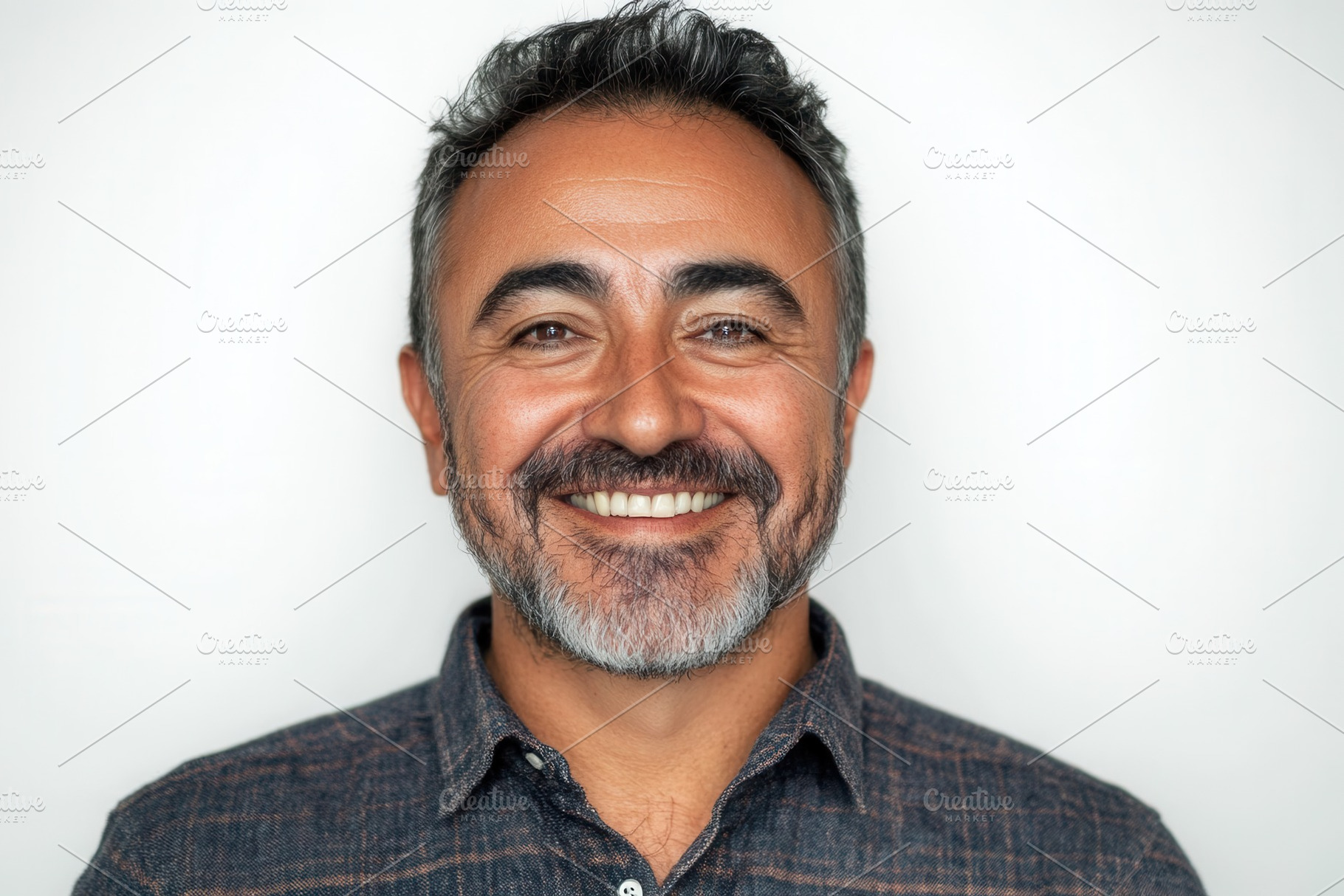 Confident smile of Latin businessman, a Photo by Pavel_design