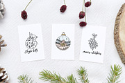 Christmas Cards, Quotes & Wreaths, an Illustration by Michèle Kae (Thumbnail 4 of 9)