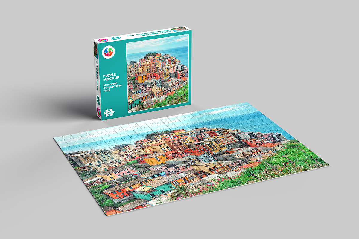 Puzzle Mockup - 12 views, a Packaging Mockup by Illusiongraphic (Photo 11 of 25)