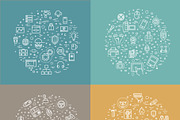 Technologies concepts, icons set, an Outline Icon by Tettygreen (Thumbnail 3 of 10)